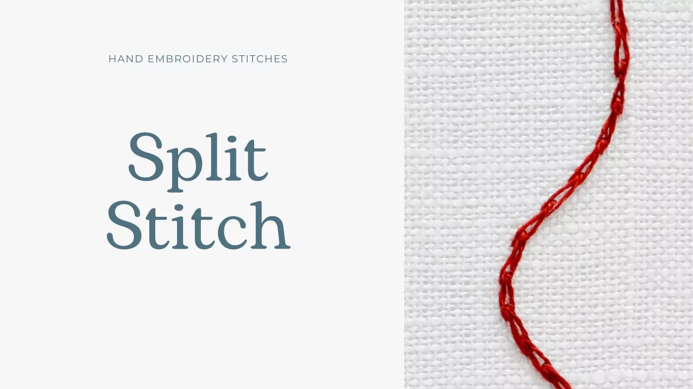 Split stitch hand embroidery tutorial
